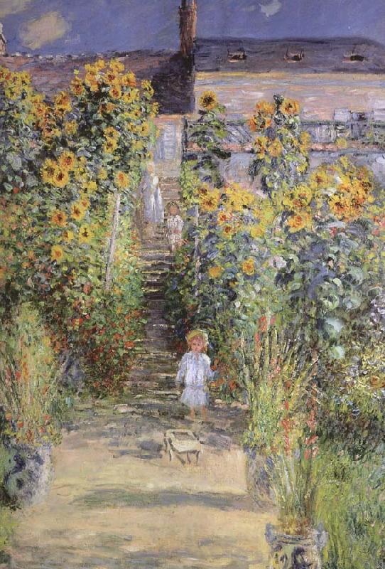 Claude Monet The Artist-s Garden at Veheuil